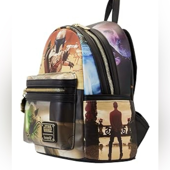 NWT Loungefly Star Wars Episode 2 Attack of the Clones scene backpack - Picture 2 of 12